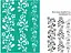 Трафарет багаторазовий самоклеючий №5 Бордюрний 13×20см Квіти Rosa Talent - мініатюра 1