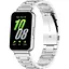 Ремешок DK для Samsung Galaxy Fit3 (R390) Metal Band Fitlink (silver) - миниатюра 3