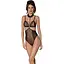 Боди с открытой грудью Passion DOMINICA Body XXL/XXXL black воротник-чокер корсет - миниатюра 1