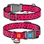 Нашийник для собак нейлоновий Waudog Nylon з QR-паспортом "Кавун" пластиковий фастекс Ш 15 мм Д 25-35 см - мініатюра 1