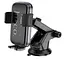 Магнитный универсальный автомобильный держатель Hoco H79 на присоске с зажимами в машину Черный - миниатюра 5