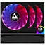 Вентилятор для корпуса 120mm*3 Chieftec Tornado CF-3012-RGB fan set - мініатюра 1