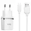 Зарядное устройство Hoco C12 набор с кабелем micro 2 USB-порты - миниатюра 1