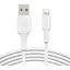 Кабель Belkin USB-A - Lightning, PVC заряджання/синхронізації 1м, 12Вт, PVC, білий - мініатюра 1