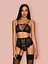 Комплект белья Obsessive Basitta S/M черный - миниатюра 3