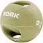 Мяч медбол York Fitness с двумя ручками 9кг зеленый - миниатюра 1