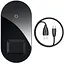 Бездротовий зарядний пристрій Baseus Simple 2in1Pro Edition Black WXJK-C01 - мініатюра 1