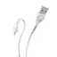 Кабель HOCO X37 USB to Micro 2.4A, 1m, PVC, PVC соединители, White - миниатюра 5