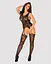Бодістокінг Obsessive Bodystocking F237 рослинне плетіння імітація панчох S/M/L - мініатюра 3
