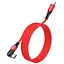 Кабель Hoco Type-C to Type-C Orbit charging data cable U100, 1.5 м 100W 5A червоний - мініатюра 1