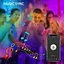 WiFi Розумні лампочки LED B22 Bayonet Music Sync RGBCW Зміна кольору Темна тепла/прохолодна лампочка, сумісна з ярликами Google - мініатюра 3