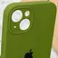 Чохол Epik Silicone Case Full Camera Protective AA для Apple iPhone 15, 6.1 Зелений/Dark Olive - мініатюра 6