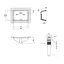 Умивальник Qtap Stork врізний прямокутний 530x370x200 мм White + донний клапан PU02O, Білий - мініатюра 2