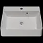Раковина матова накладна Amidicon Solo 50 500x430 з литого каменю SOLO_50_MAT, Білий матовий - мініатюра 1