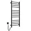 Электрический полотенцесушитель Navin Классик Квадро 500x1200 Sensor левая с таймером, черный муар 00-044050-5080, Черный матовый, Левое, Электронный - миниатюра 3