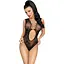 Боди Penthouse Devils Advocate Black вырез на животике имитация плетения XL - миниатюра 1