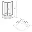 Душова кабіна Eger Tisza Mely 90x90 на глибокому піддоні 599-187, матовий, білий - мініатюра 9