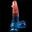 Фалоімітатор LoveToy Dazzle Studs 7.5'' 19 см мульти - мініатюра 4