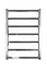 Водяной полотенцесушитель Mario Денвер 770x530/500 1.2.7000.03 Р, Хром, нижнее - миниатюра 2