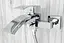Смеситель для ванны и душа Rea Enzo хром REA-B0223 Хром - миниатюра 2