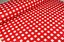 Тканина з тефлоновим просоченням з принтом Клітинка (від 1 м) Червоний - мініатюра 1