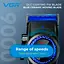 Машинка для стрижки VGR V-001 Blue (10 насадок) 4600 mAh LED дисплей - мініатюра 6