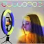 Кільцева лампа RGB MJ33 з тримачем для телефону - мініатюра 3