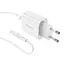 Зарядный - Адаптер сетевой BOROFONE Type-C to Lightning cable Easy Speed ​​single port charger BA57A набор белый - миниатюра 3