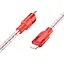 Дата кабель Hoco X99 Crystal Junction PD 27W Type-C to Lightning (1m) Red - мініатюра 2