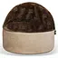 k&h Kitty Hooded самосогревающий домик-лежак для кошек шоколадный/желто-коричневый S 40.64 см - миниатюра 1