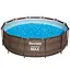Каркасный бассейн Bestway 56709, размер 366 x 100 см с фильтрующим насосом и лестницей - миниатюра 1