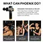 Ударный массажер триггерных точек Phoenix A2 Пистолет массажный 2400mAh 3 скорости 6 насадок - миниатюра 6