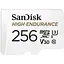 Карта памяти Sandisk microSDXC (UHS-1 U3) High Endurance 256Gb class 10 V30 (100Mb/s) (adapterSD) (SDSQQNR-256G-GN6IA) - миниатюра 1