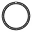 Безель металлический Sikai для смарт-часов Xiaomi Watch S3/S4 Black-white + защитное стекло - миниатюра 3