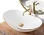 Умивальник Rea Royal gold edge накладний REA-U8570, Білий - мініатюра 5