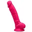 Фалоімітатор Silexd Premium Silicone Dildo Model 1 Size 7 18.8 см рожевий - мініатюра 1