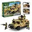 Детский конструктор Военный джип IBLOCK PL-921-432, 368 деталей - миниатюра 1