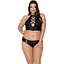 Комплект из экокожи Passion Nancy Bikini black 4XL/5XL - миниатюра 1