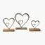 Декор алюмінієвий MBM HOME Серце на підставці срібний 110x50x115 мм (DH-ST-38 S SILVER) - мініатюра 7