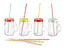 Набір склянок із трубочкою Ernesto 4 шт. 450 мл Ernesto прозорий-різнобарвний - мініатюра 2