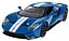 Машинка Ford GT синій RASTAR модель 1:14 Автомобіль на дистанційному керуванні + пульт 2,4 ГГц - мініатюра 2