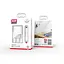 Мережевий зарядний пристрій XO L97 A+C dual port Home charger with Type-c cable Білий - мініатюра 5
