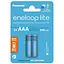 Аккумулятор Panasonic AAA Eneloop 550mAh Lite NI-MH * 2 (BK-4LCCE/2CP) - миниатюра 1