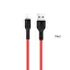 Кабель Hoco U31, 1 м lightning красный - миниатюра 1