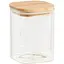 Банка для зберігання Lumines квадратна скляна з бамбуковою кришкою 1200 мл 10х15 см (BS1015) - мініатюра 1