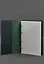 Шкіряний блокнот А4 на кільцях (Софт-бук) 9.0 в м'якій обкладинці зелений Crazy Horse - мініатюра 3