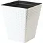 Горщик для квітів Form-Plastic Rattana квадро-40 41 л білий (3880-011) - мініатюра 1