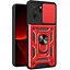 Чехол Ummi Camshield Serge Ring для Xiaomi 13T / 13T Pro Красный / Red - миниатюра 2