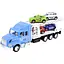 Игрушечный грузовик с платформой для машинок IM77B - миниатюра 1