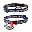 Нашийник для котів нейлоновий Waudog Nylon з QR-паспортом "Інжир" пластиковий фастекс XS Ш 10 мм Д 20-30 см - мініатюра 1